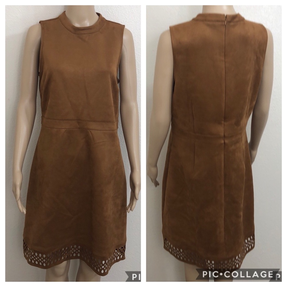 🆕 🌻 Ann Taylor Vegan Suede Sleeveless Dress